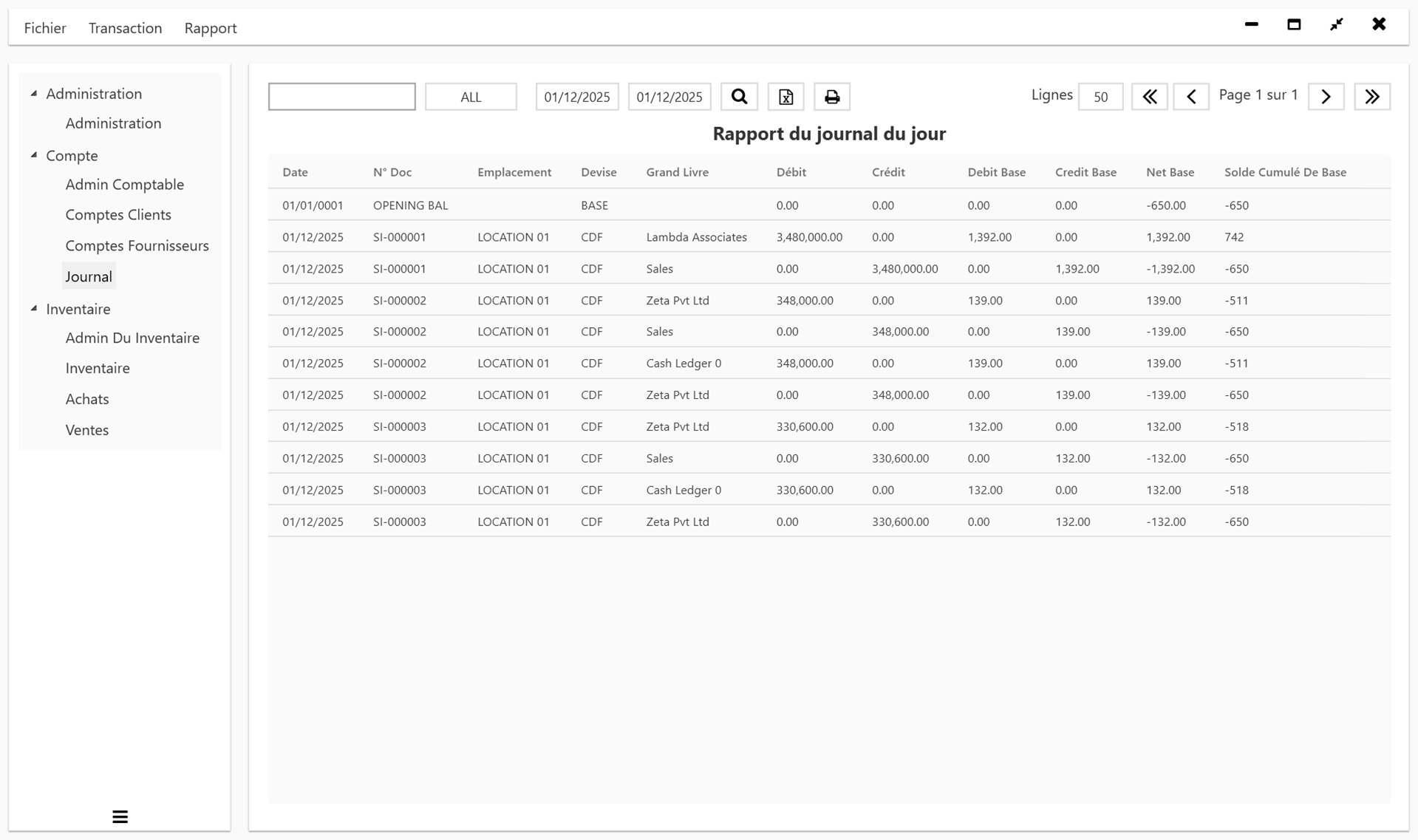 N2931 Software Screenshot 18 - DGI Facture Normalisée